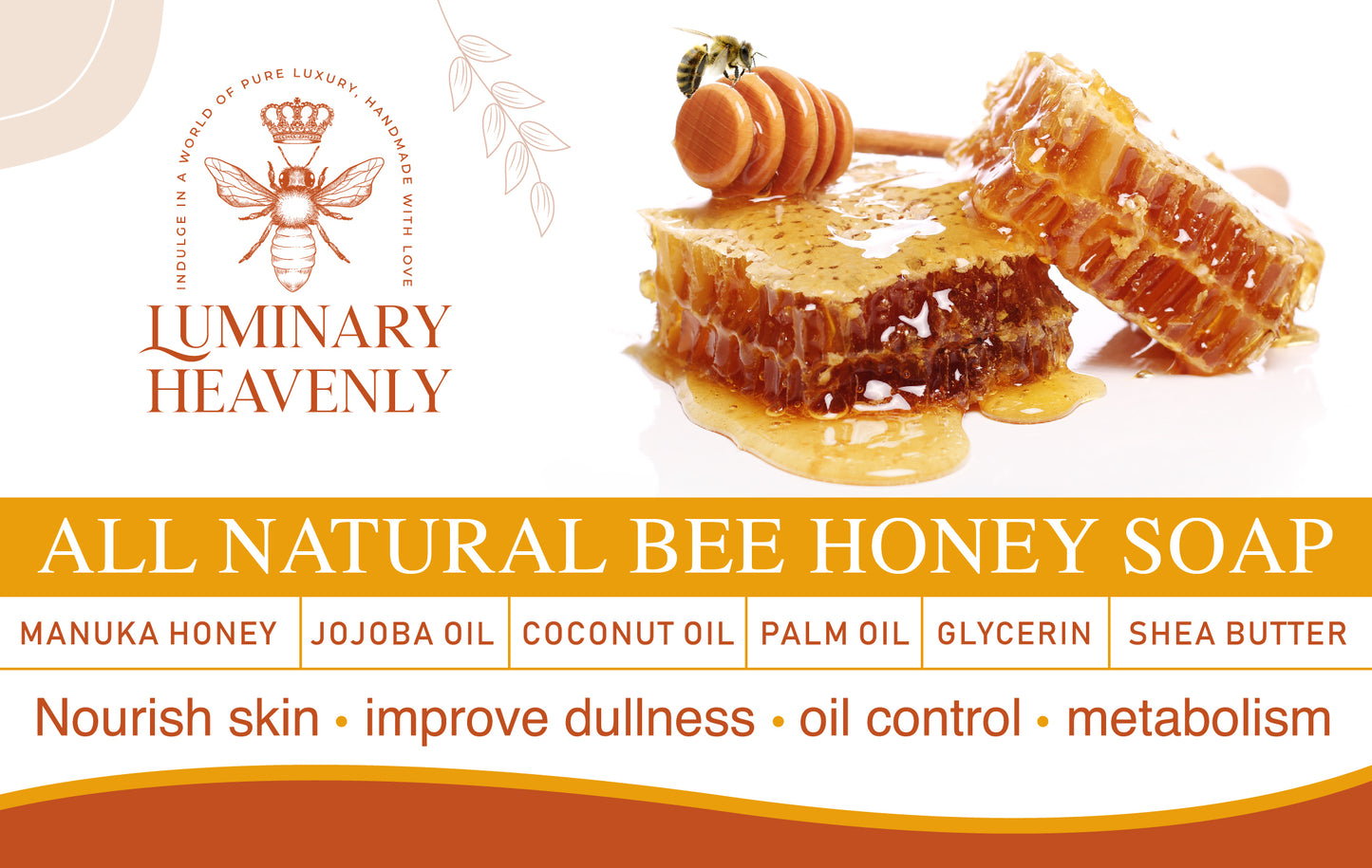 All Natural Bee Honey Soap